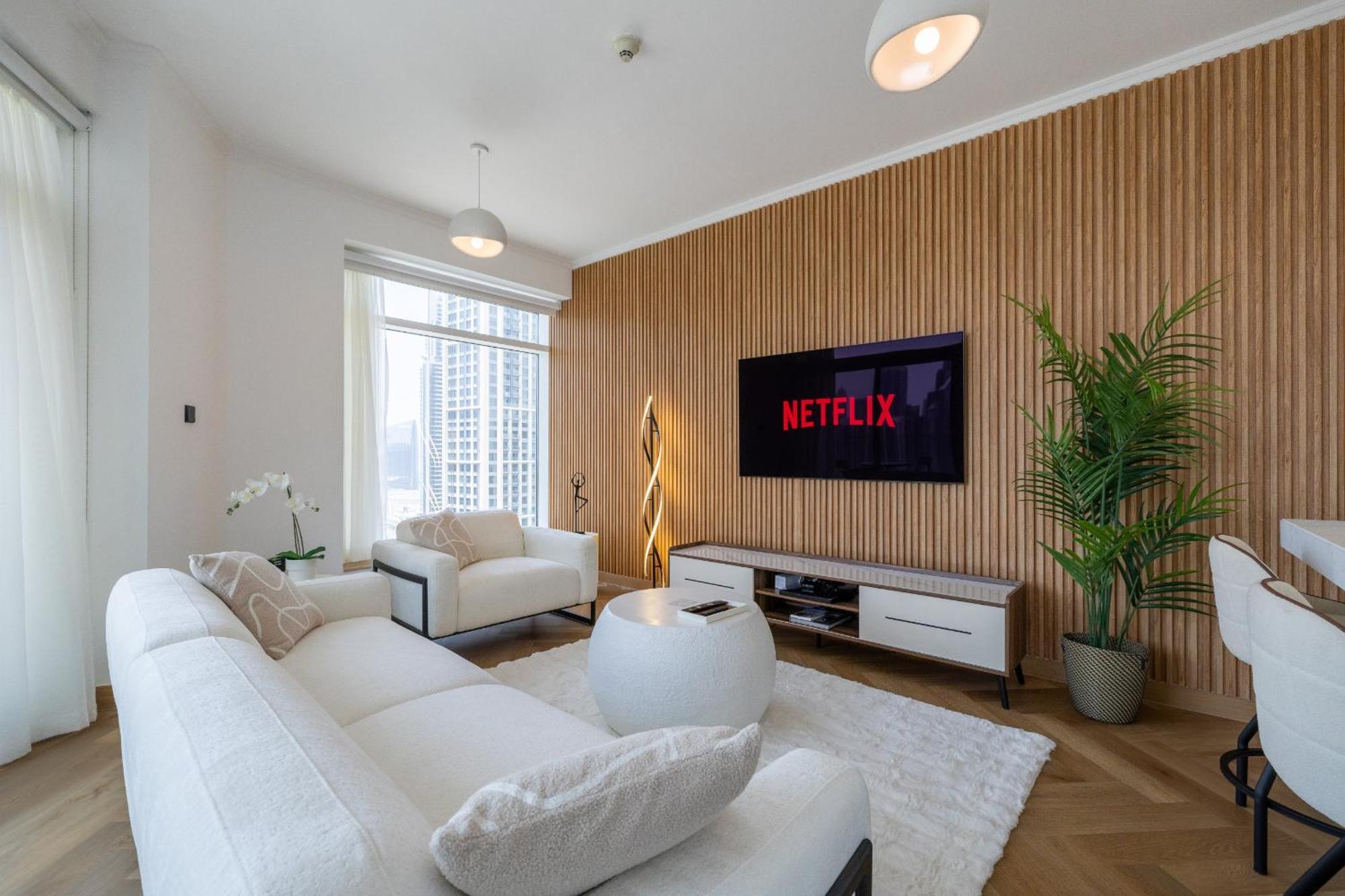 דובאי Upgraded Apartment With Stunning Burj Khalifa View מראה חיצוני תמונה